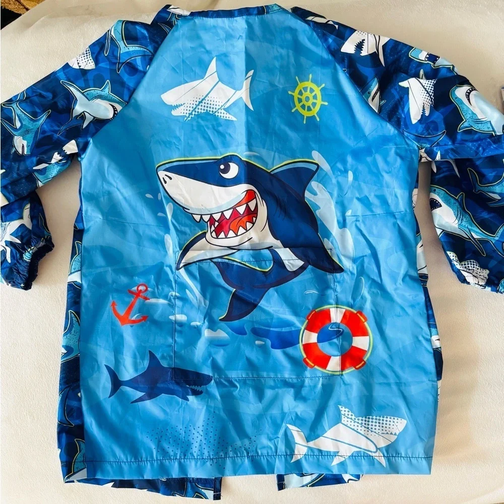 Shark‎ Print Kids Art Smock